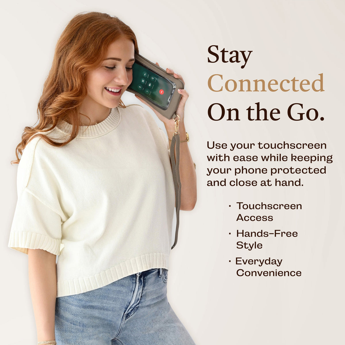 Bella RFID Touchscreen Crossbody Purse
