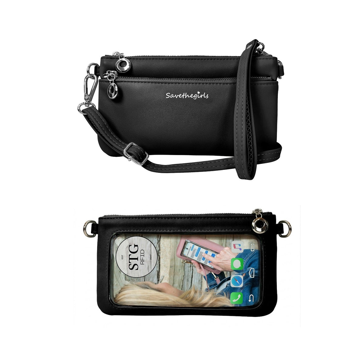 Bella RFID Touchscreen Crossbody Purse