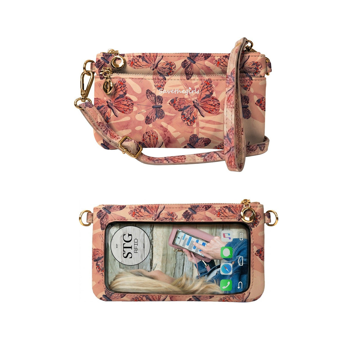 Bella RFID Touchscreen Crossbody Purse