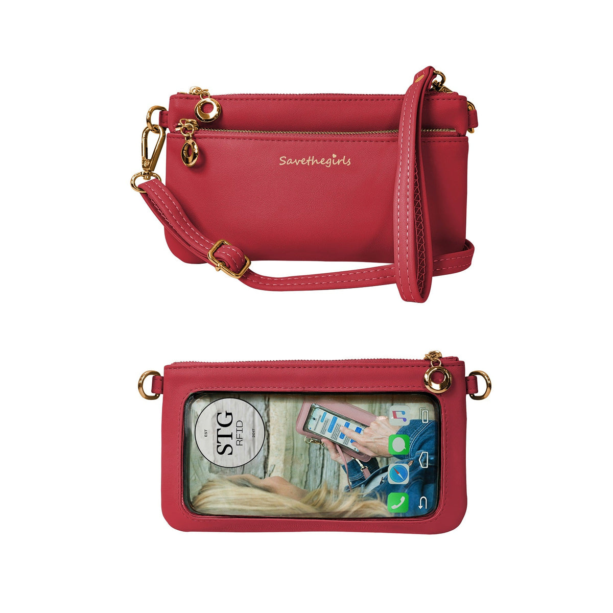 Bella RFID Touchscreen Crossbody Purse