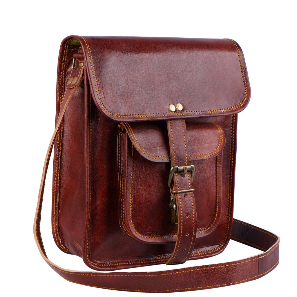 Windsor Full-Grain Leather Crossbody Messenger Bag