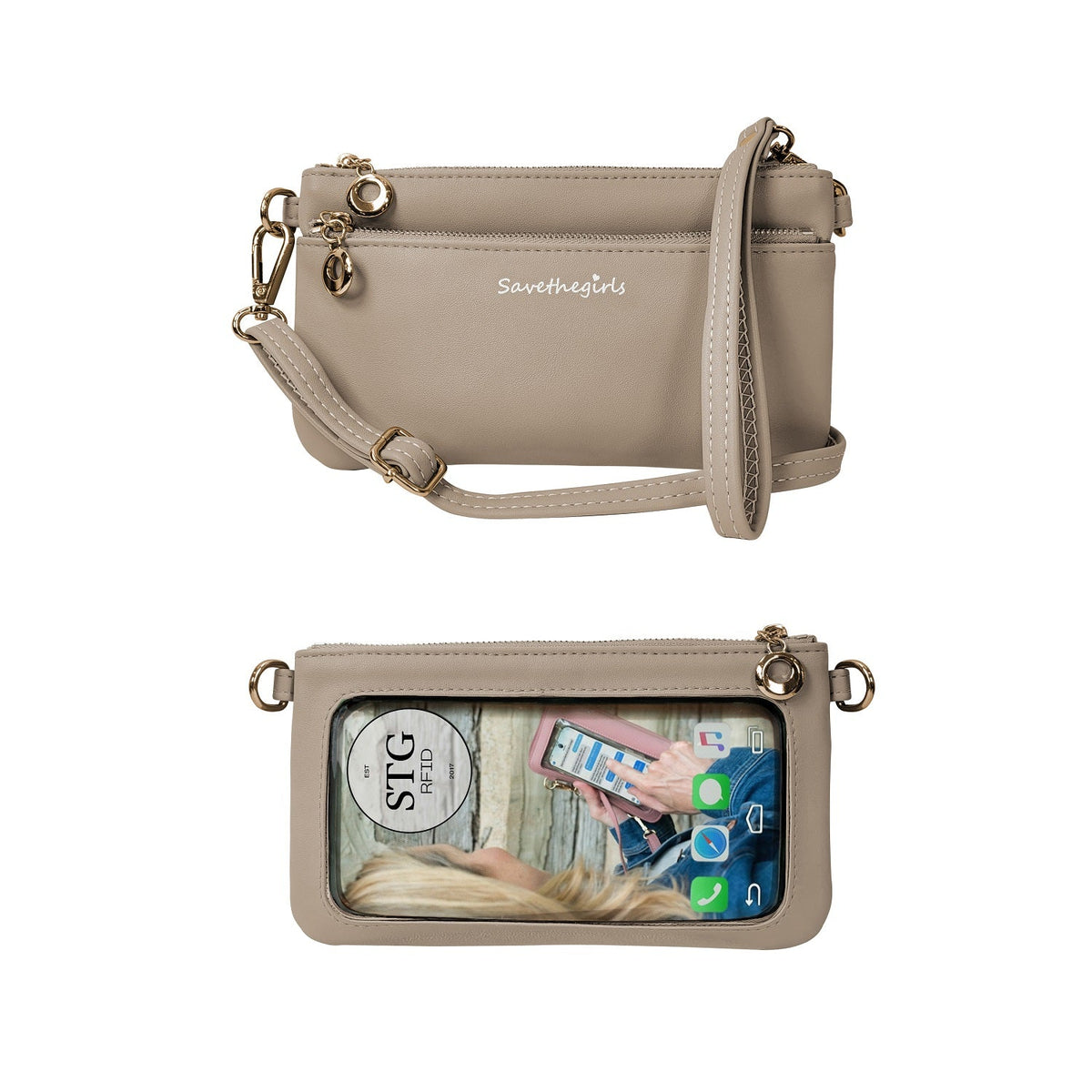 Bella RFID Touchscreen Crossbody Purse