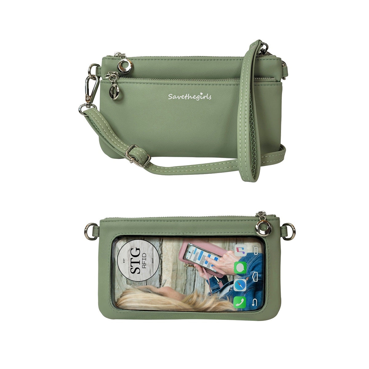 Bella RFID Touchscreen Crossbody Purse