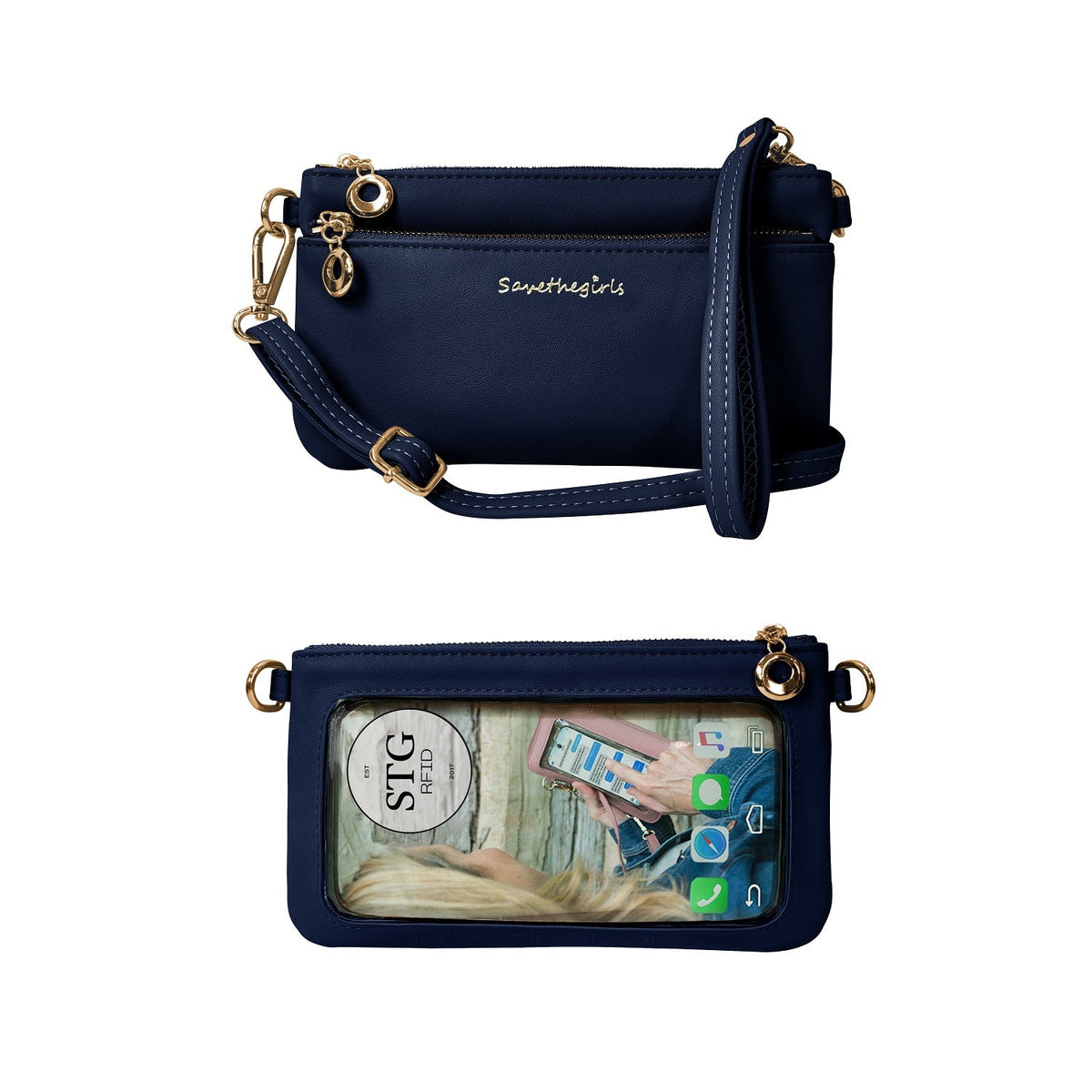 Bella RFID Touchscreen Crossbody Purse