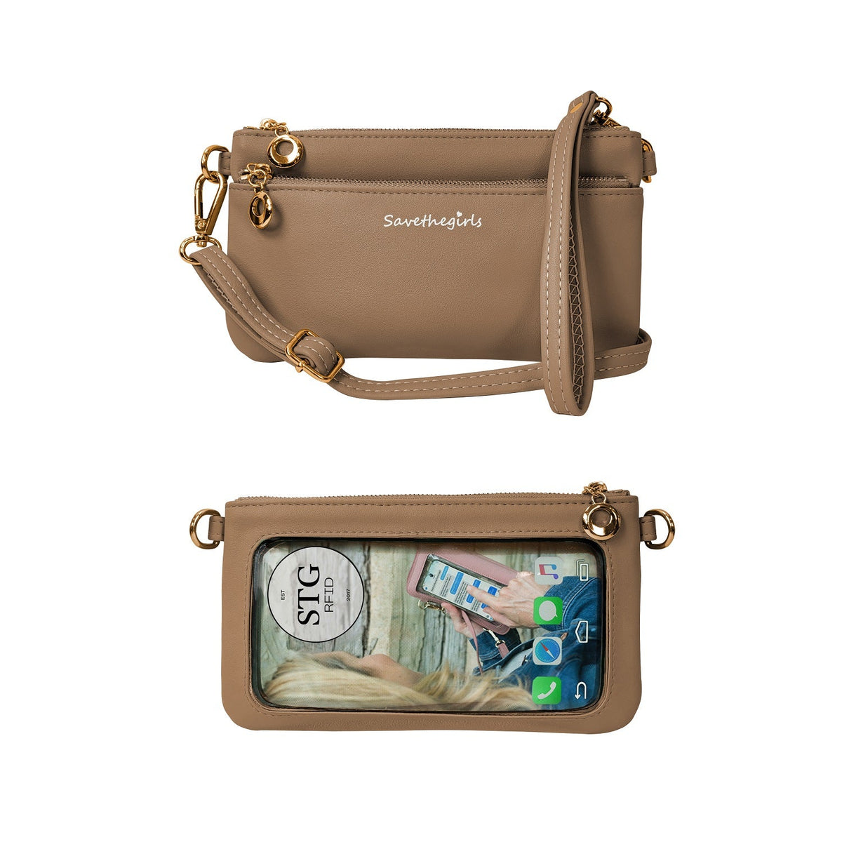 Bella RFID Touchscreen Crossbody Purse
