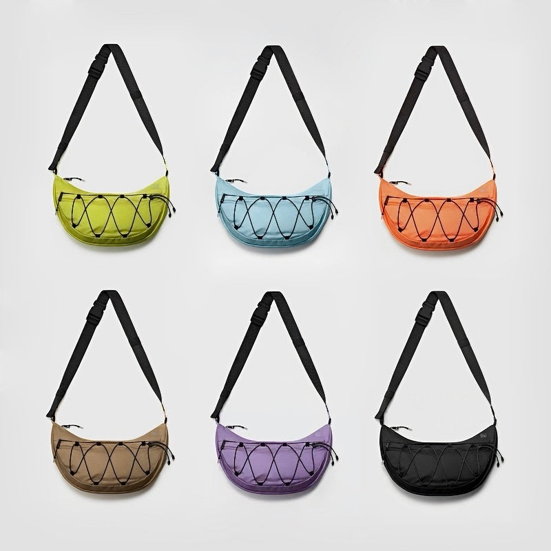 Airy Water-Resistant Crescent Sling Bag