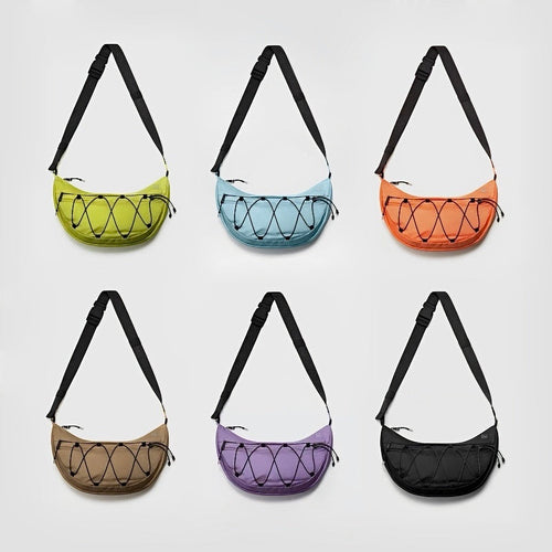 Airy Water-Resistant Crescent Sling Bag
