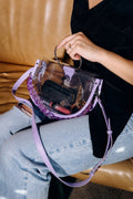 Clear Semi-Circle Stadium Crossbody Bag