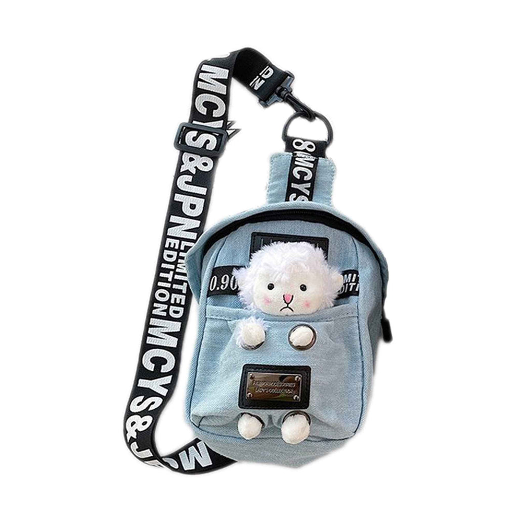 Kawaii Denim Mini Crossbody Sling Bag