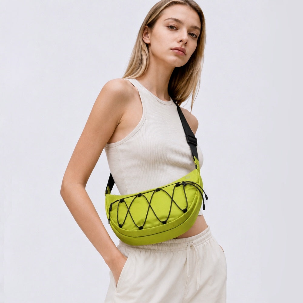 Airy Water-Resistant Crescent Sling Bag