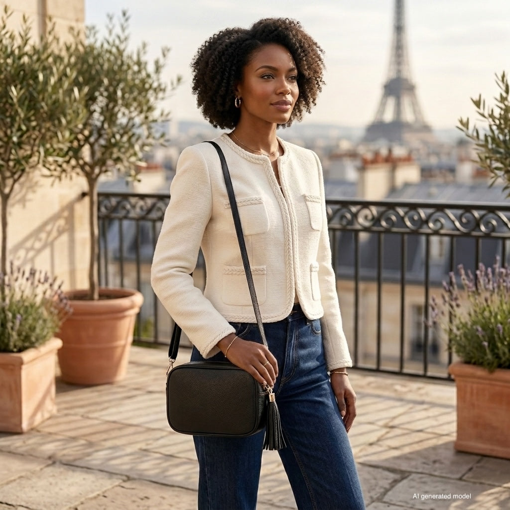Parma Italian Full-Grain Leather Crossbody Bag