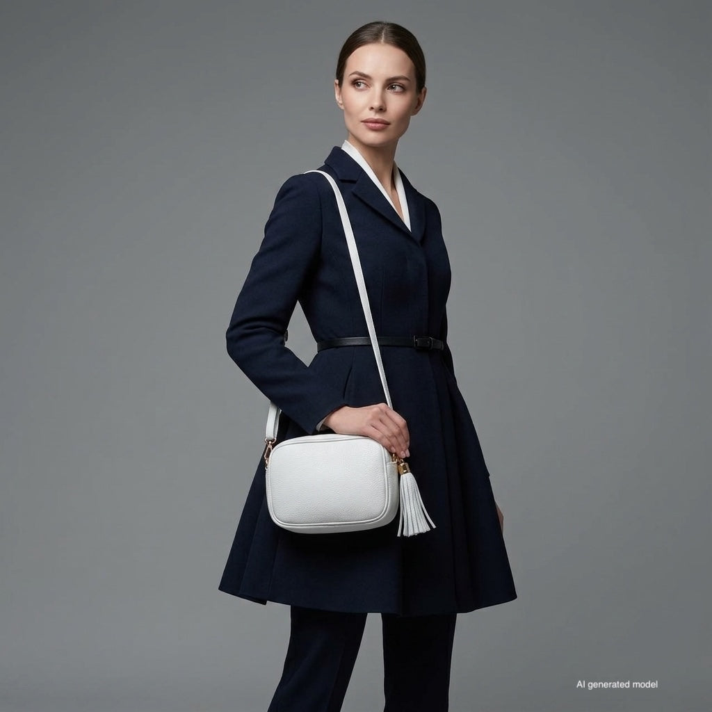 Parma Italian Full-Grain Leather Crossbody Bag