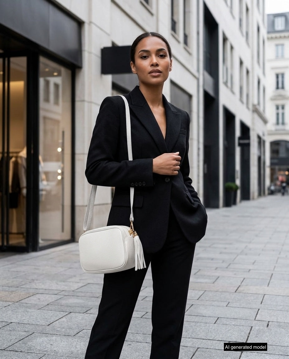 Parma Italian Full-Grain Leather Crossbody Bag