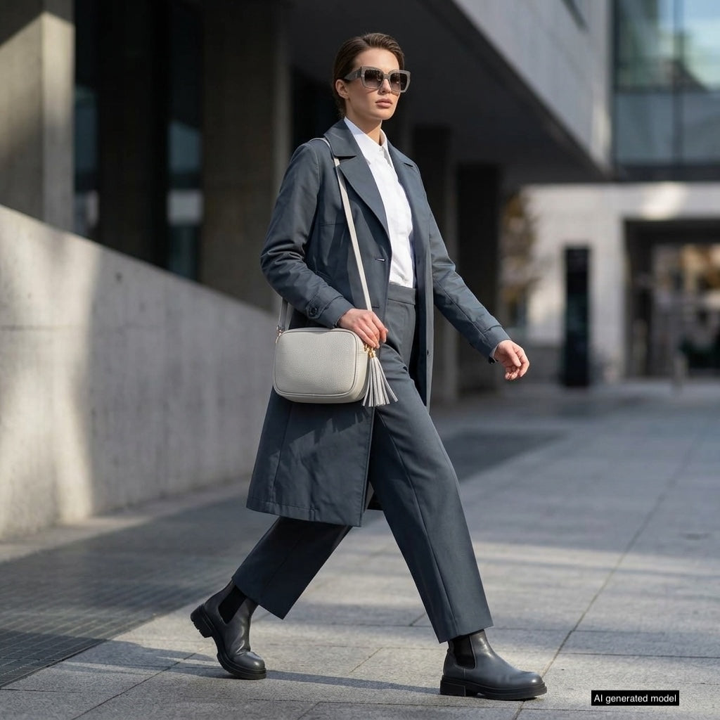 Parma Italian Full-Grain Leather Crossbody Bag