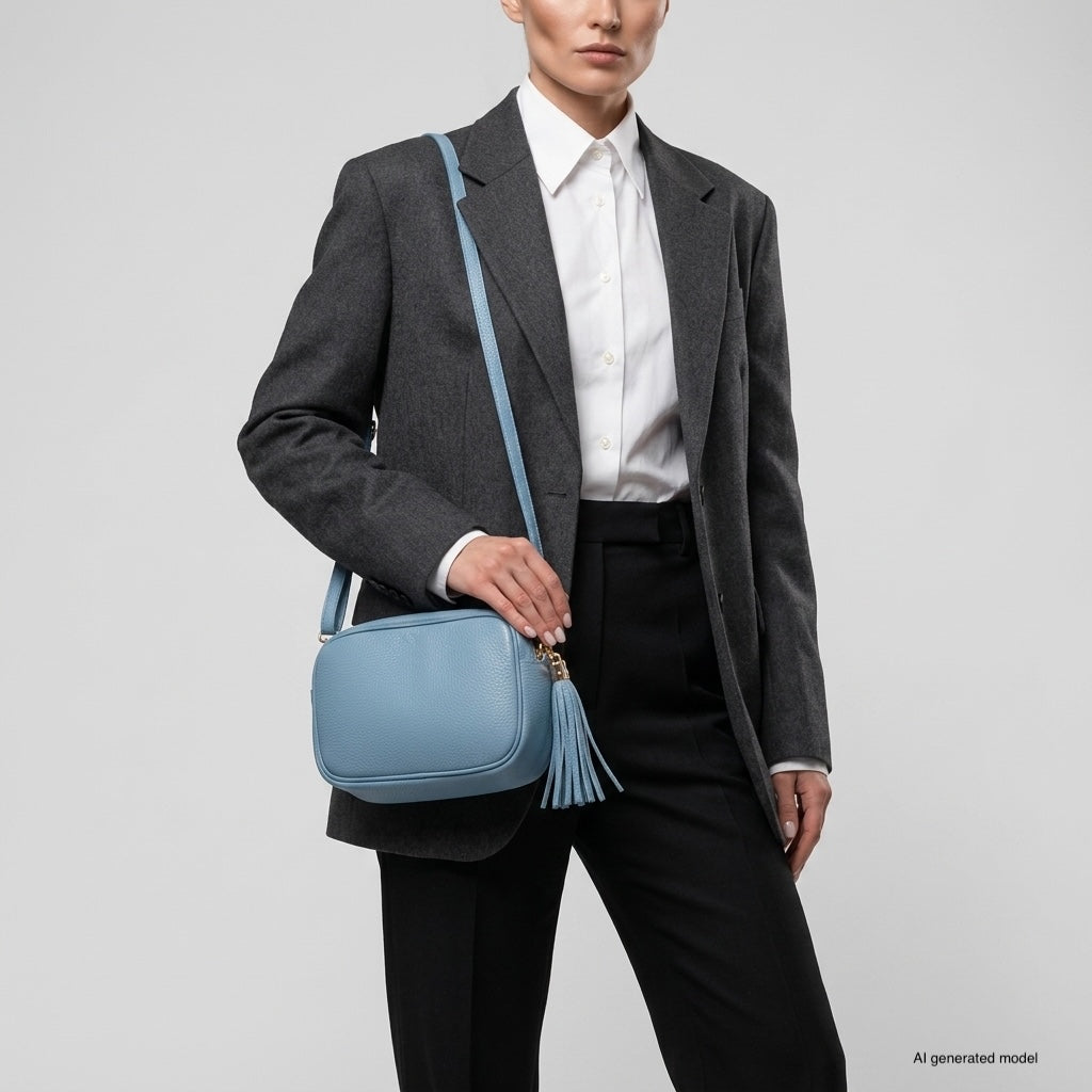 Parma Italian Full-Grain Leather Crossbody Bag