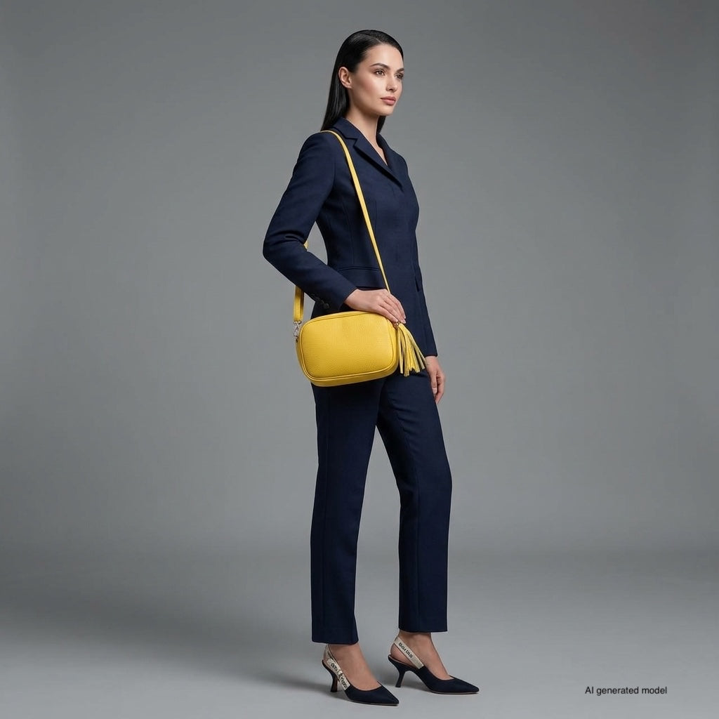Parma Italian Full-Grain Leather Crossbody Bag