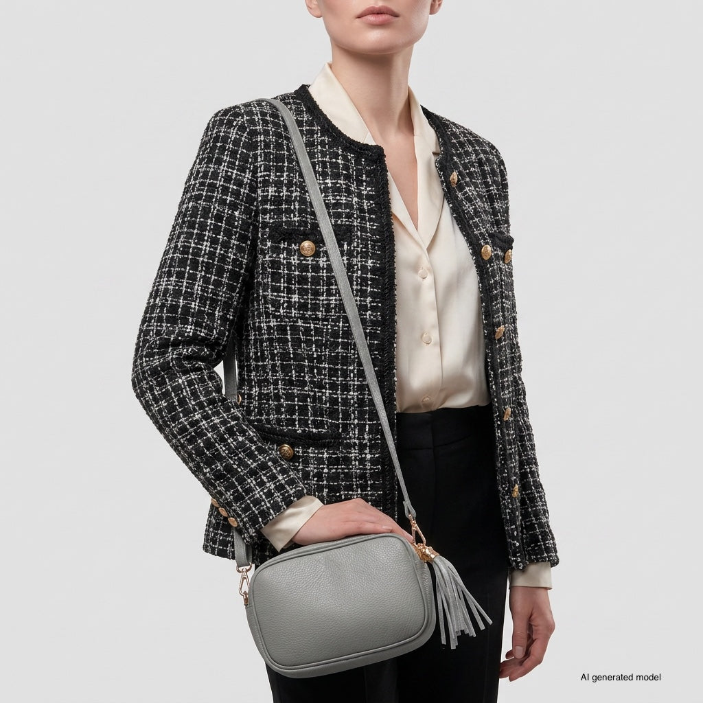 Parma Italian Full-Grain Leather Crossbody Bag