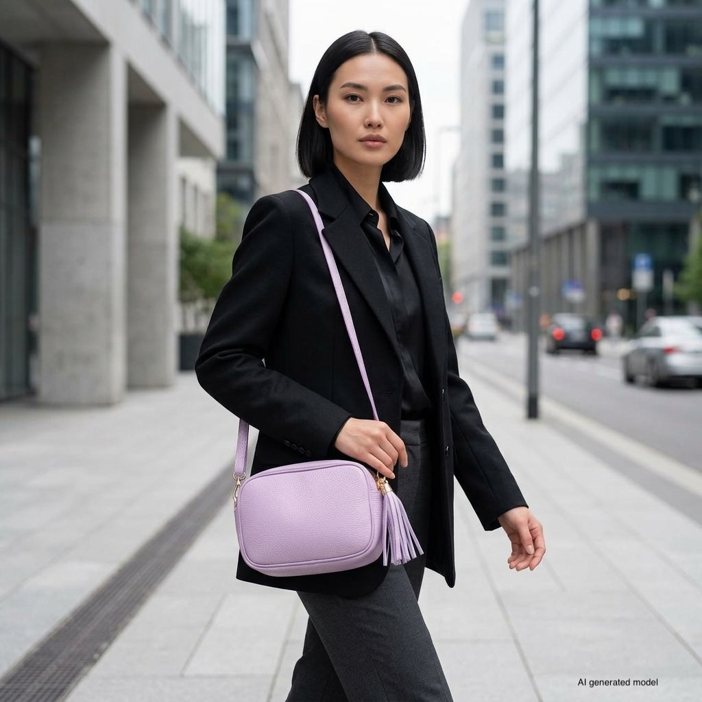 Parma Italian Full-Grain Leather Crossbody Bag