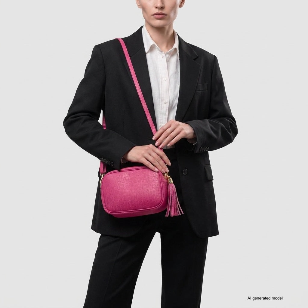 Parma Italian Full-Grain Leather Crossbody Bag