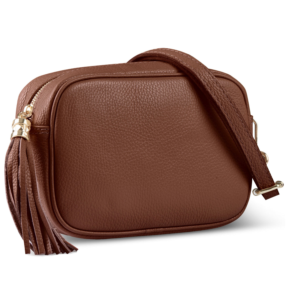Parma Italian Full-Grain Leather Crossbody Bag