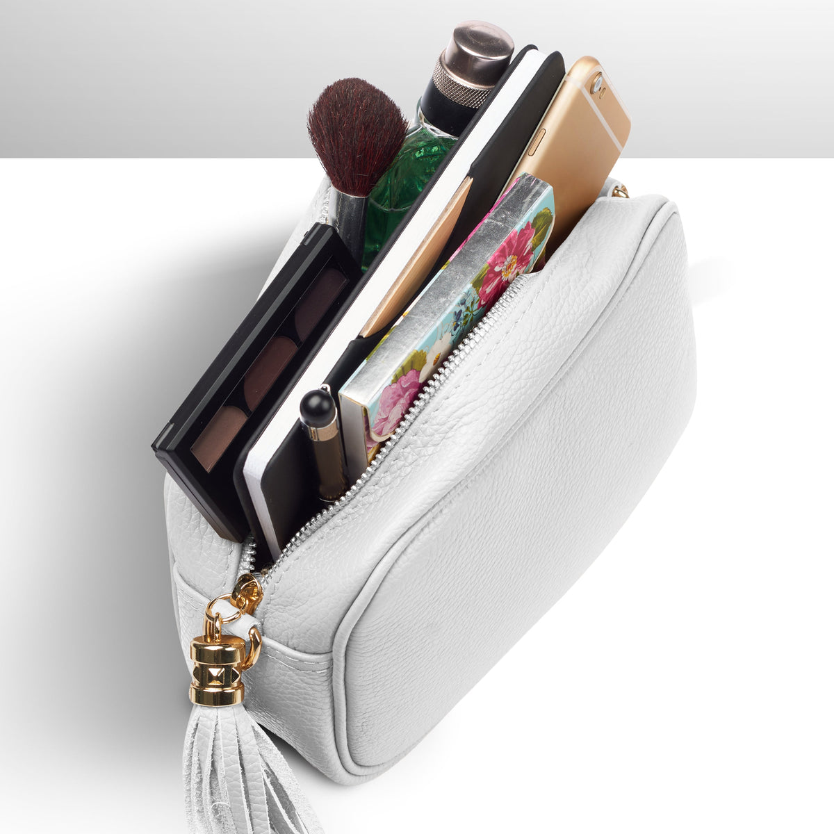 Parma Italian Full-Grain Leather Crossbody Bag