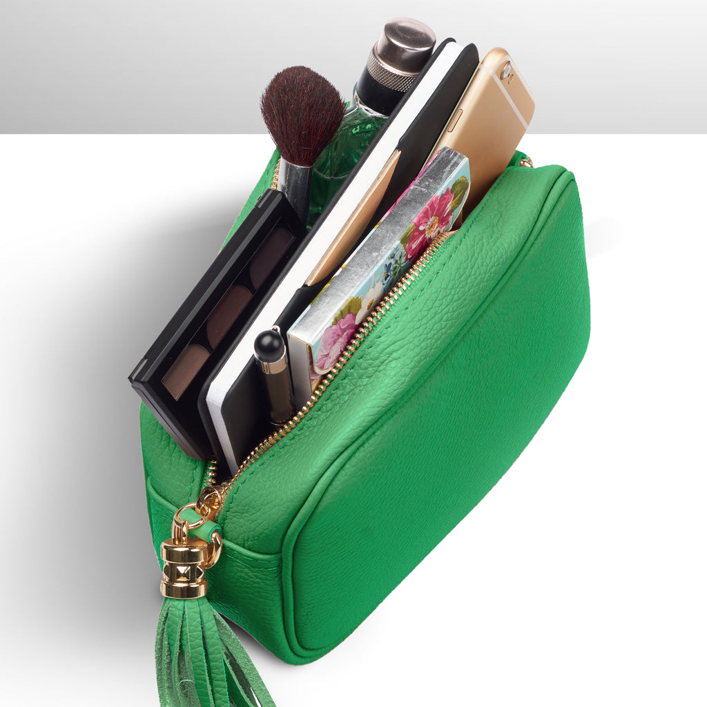 Parma Italian Full-Grain Leather Crossbody Bag