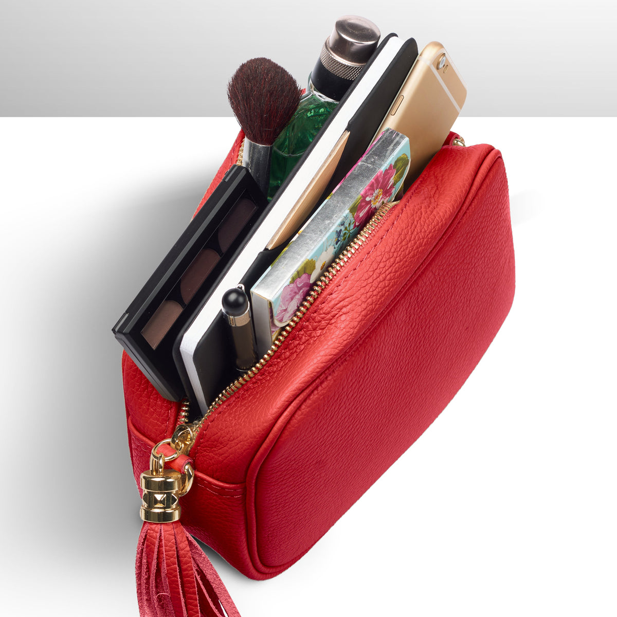 Parma Italian Full-Grain Leather Crossbody Bag