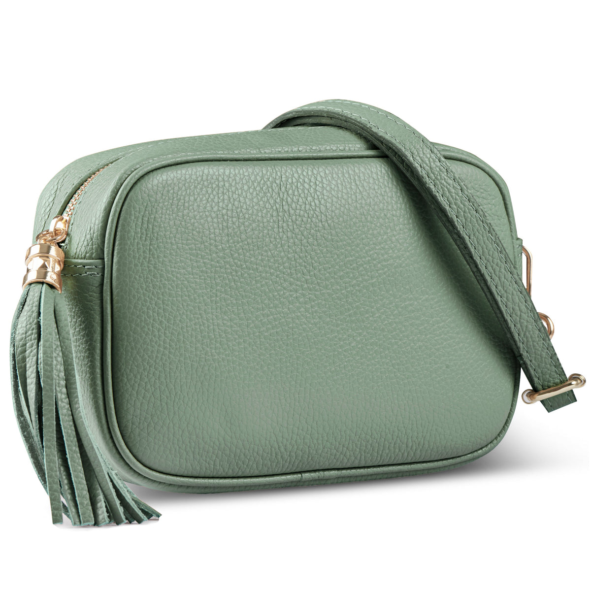 Parma Italian Full-Grain Leather Crossbody Bag