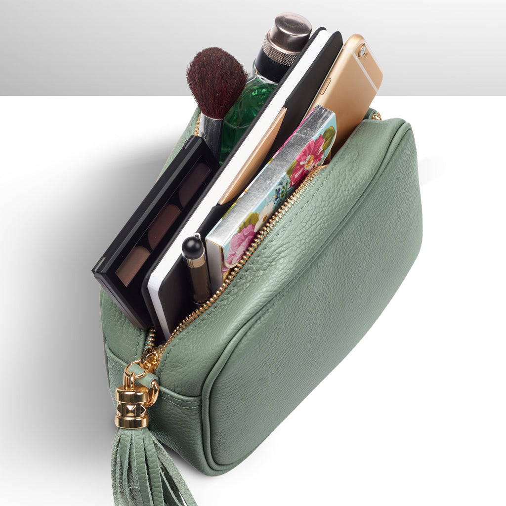 Parma Italian Full-Grain Leather Crossbody Bag