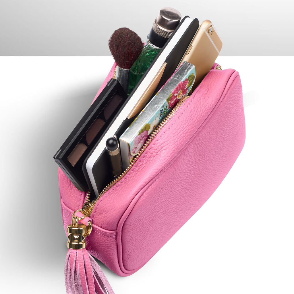 Parma Italian Full-Grain Leather Crossbody Bag