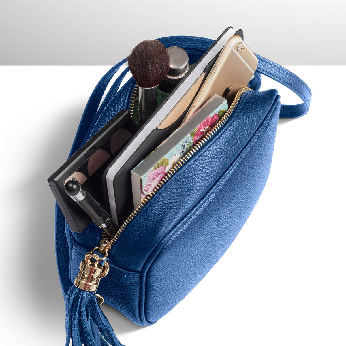 Parma Italian Full-Grain Leather Crossbody Bag