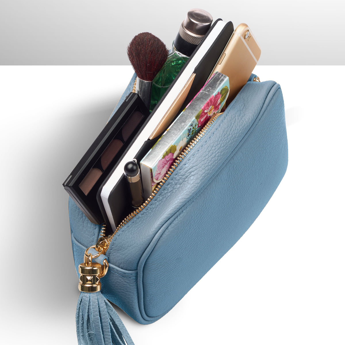 Parma Italian Full-Grain Leather Crossbody Bag