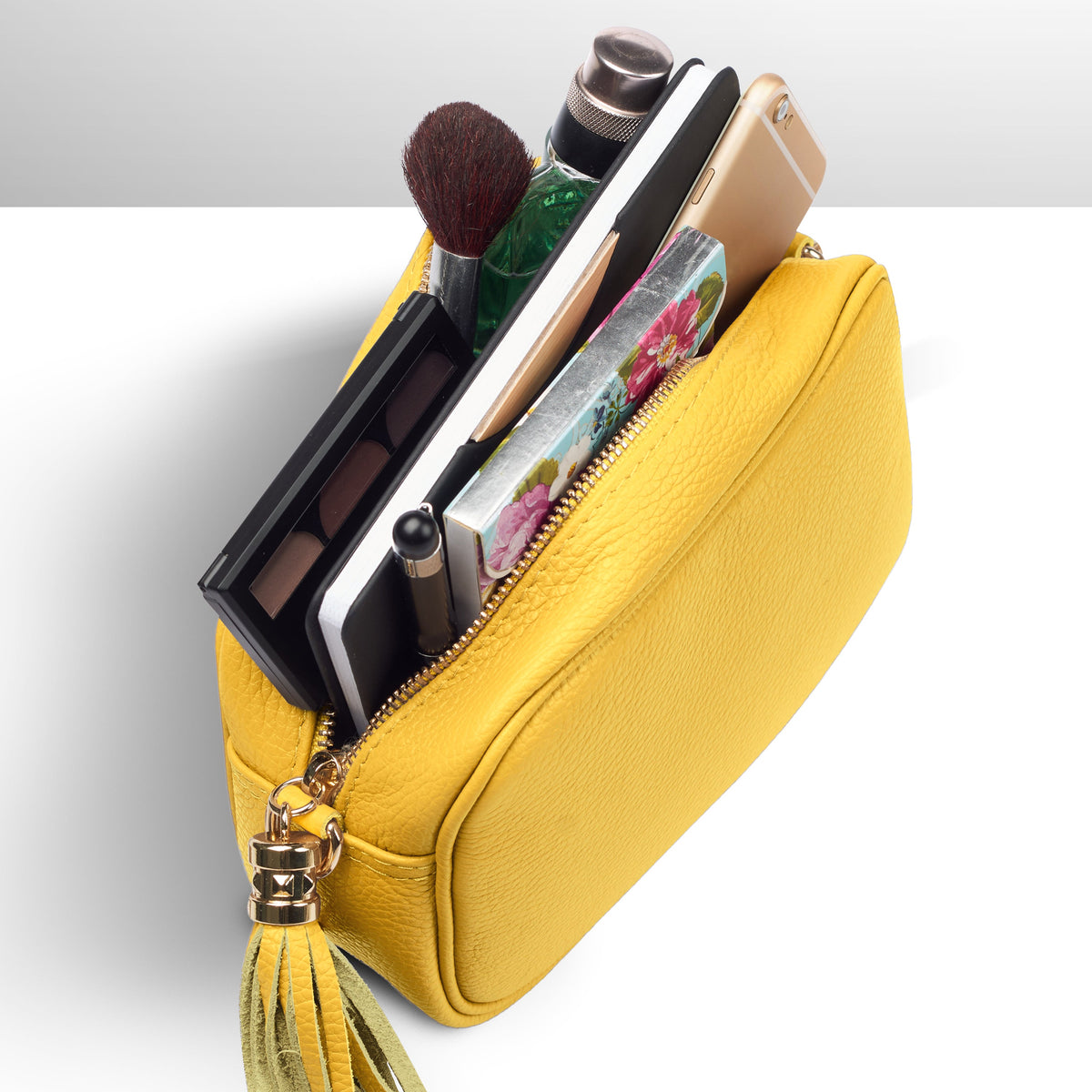 Parma Italian Full-Grain Leather Crossbody Bag