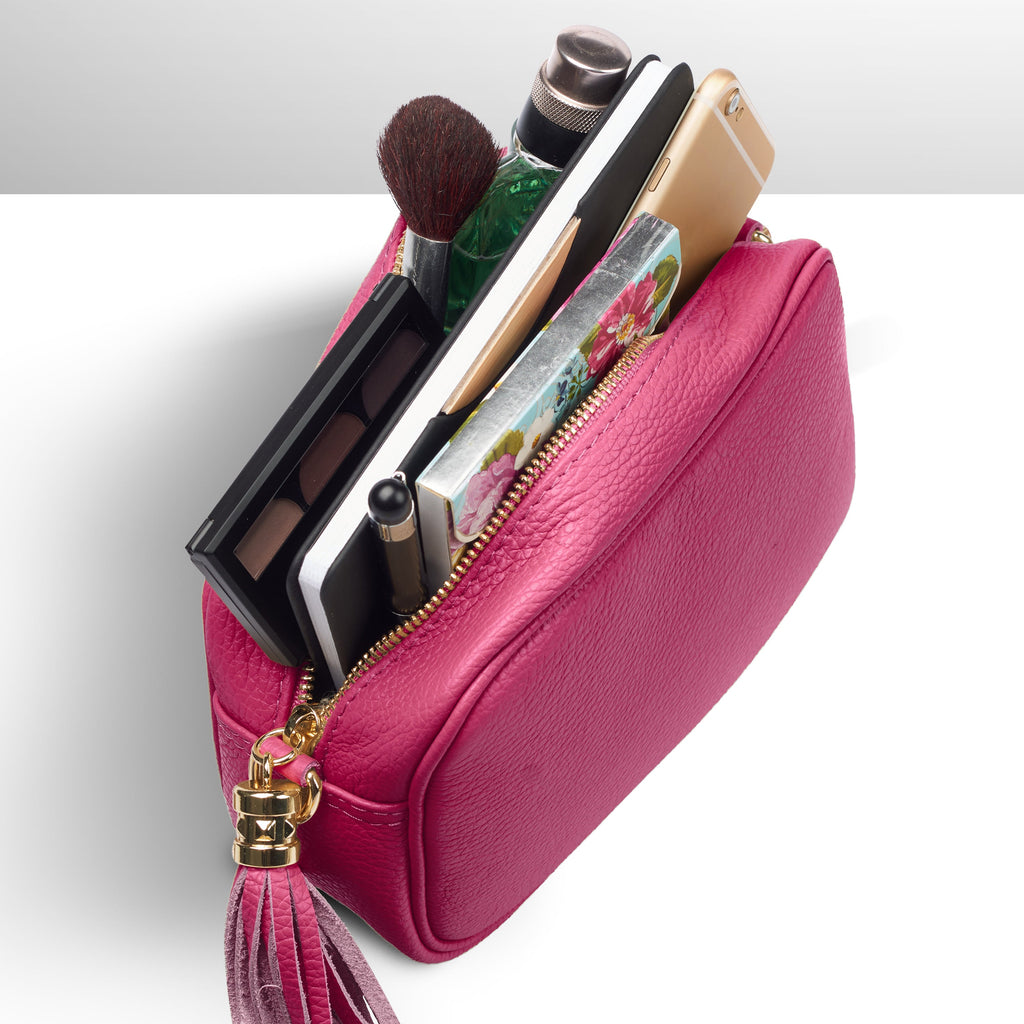 Parma Italian Full-Grain Leather Crossbody Bag