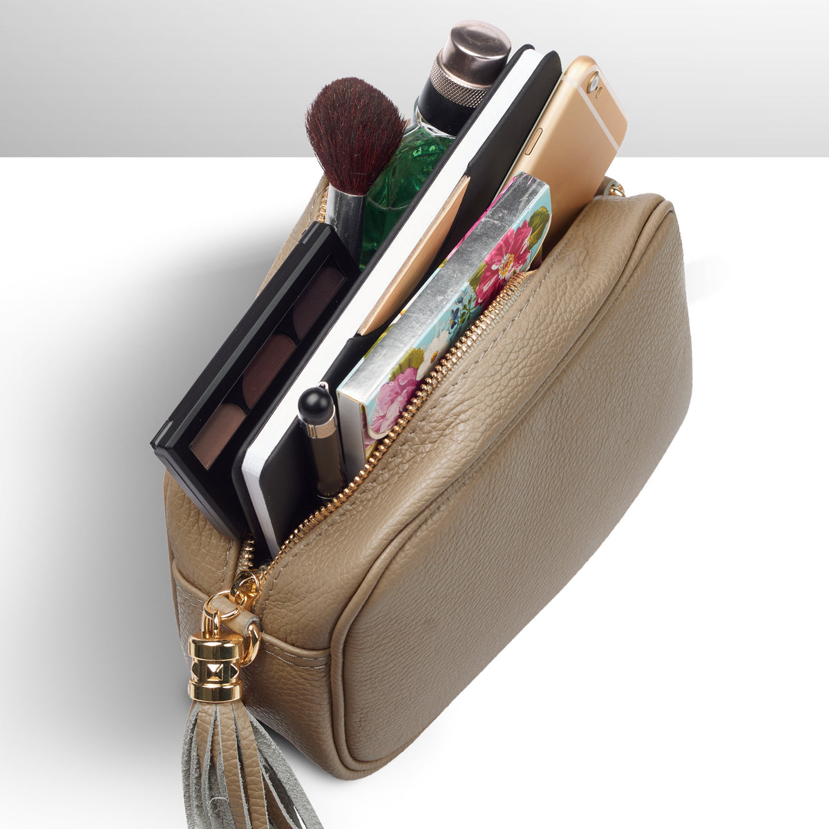 Parma Italian Full-Grain Leather Crossbody Bag