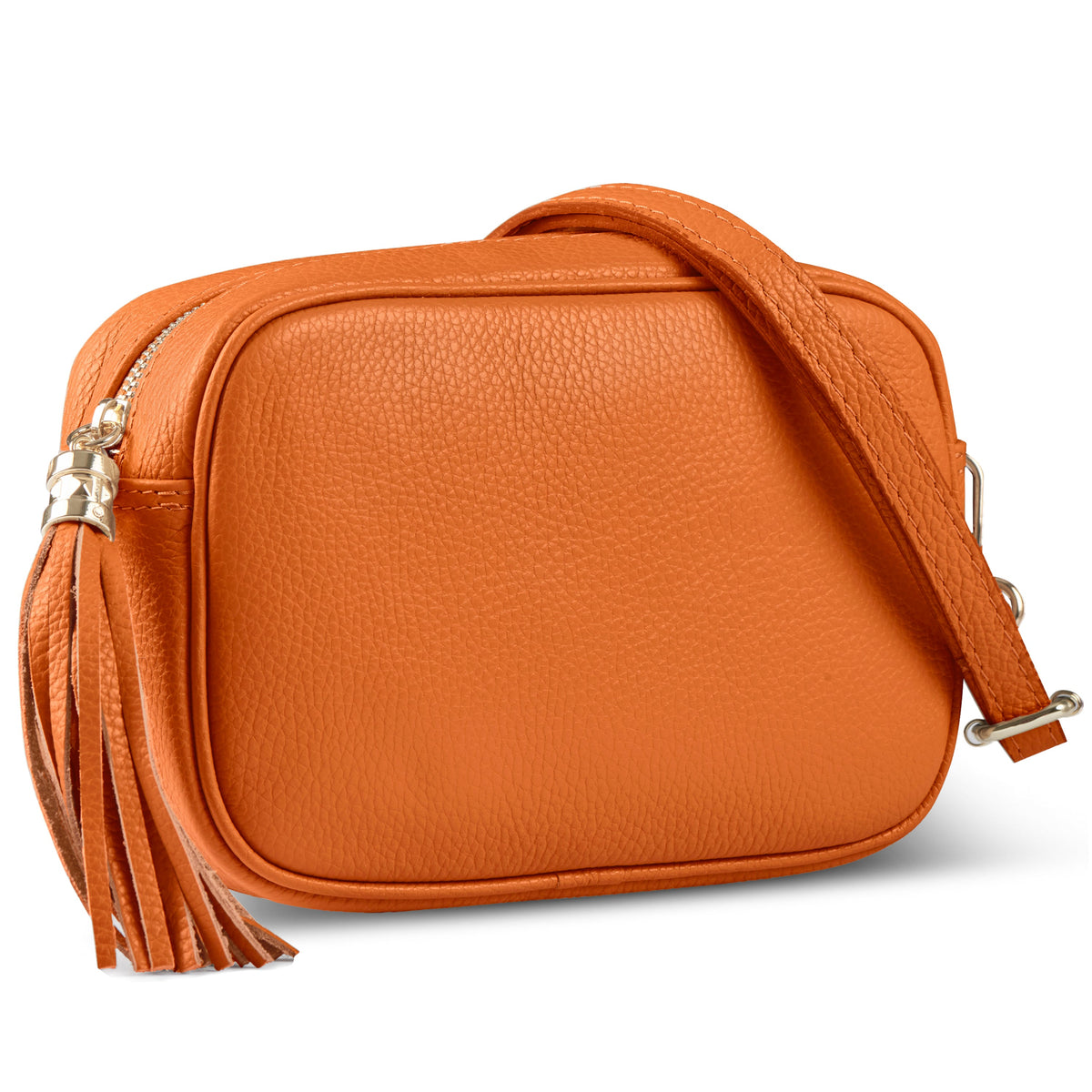 Parma Italian Full-Grain Leather Crossbody Bag
