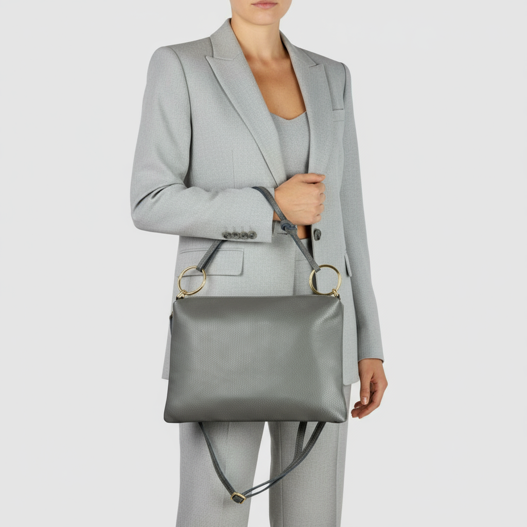 Livorno Italian Full-Grain Leather Shoulder & Crossbody Bag