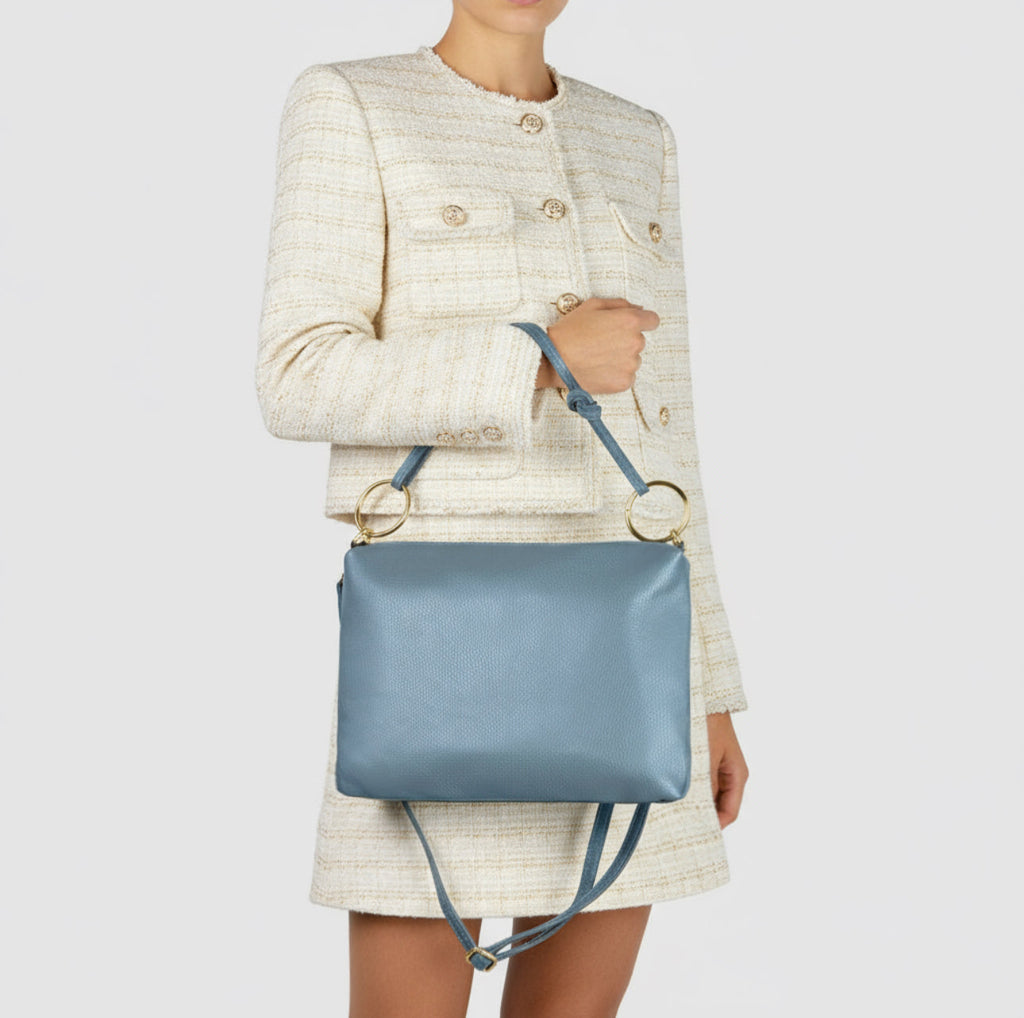 Livorno Italian Full-Grain Leather Shoulder & Crossbody Bag