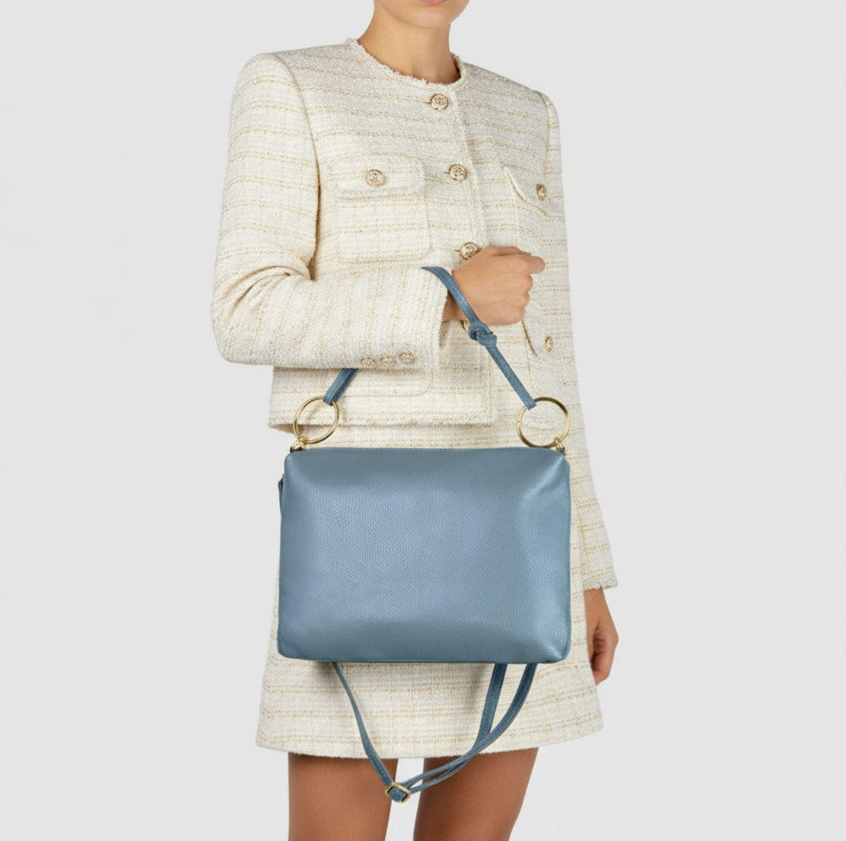 Livorno Italian Full-Grain Leather Shoulder & Crossbody Bag