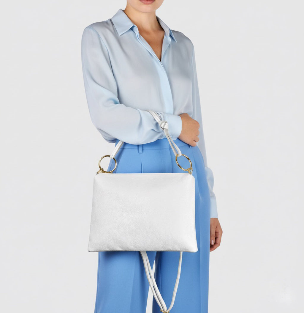 Livorno Italian Full-Grain Leather Shoulder & Crossbody Bag