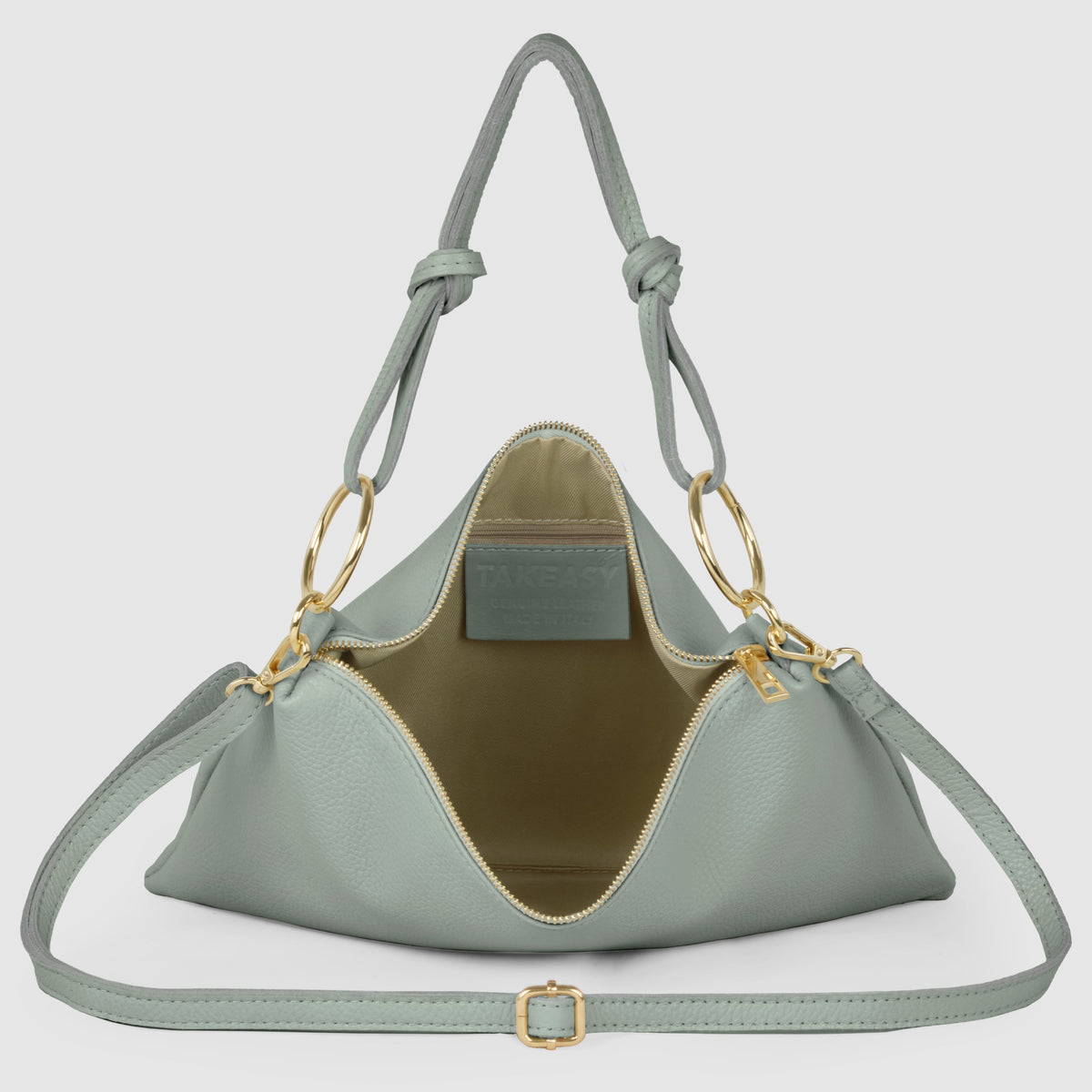 Livorno Italian Full-Grain Leather Shoulder & Crossbody Bag