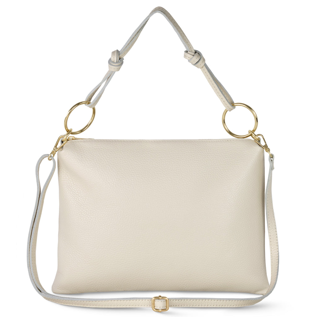 Livorno Italian Full-Grain Leather Shoulder & Crossbody Bag
