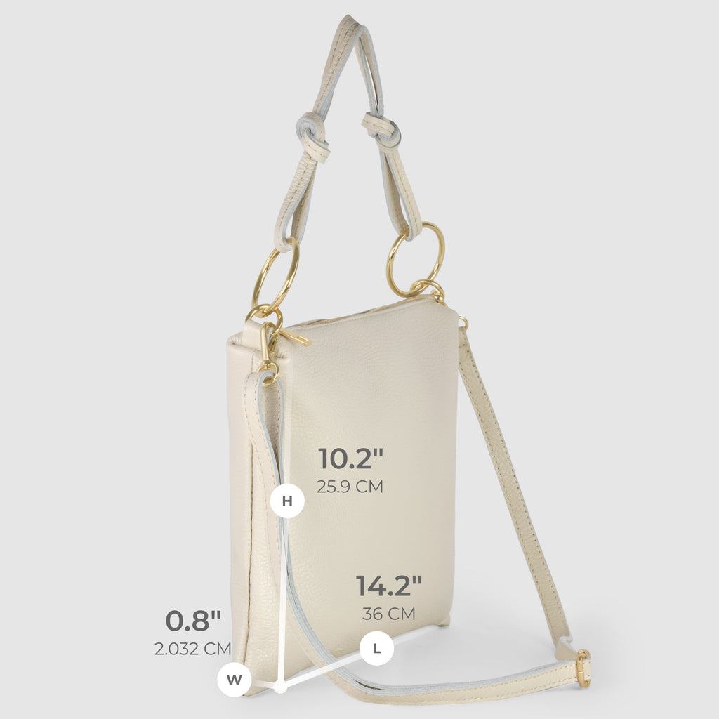 Livorno Italian Full-Grain Leather Shoulder & Crossbody Bag