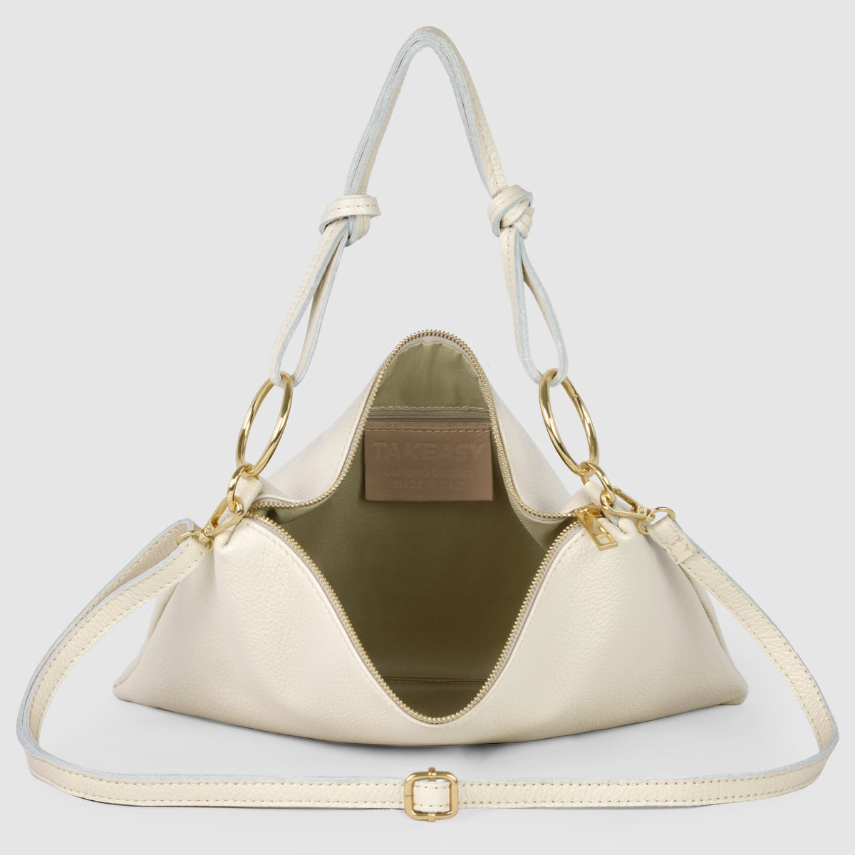 Livorno Italian Full-Grain Leather Shoulder & Crossbody Bag