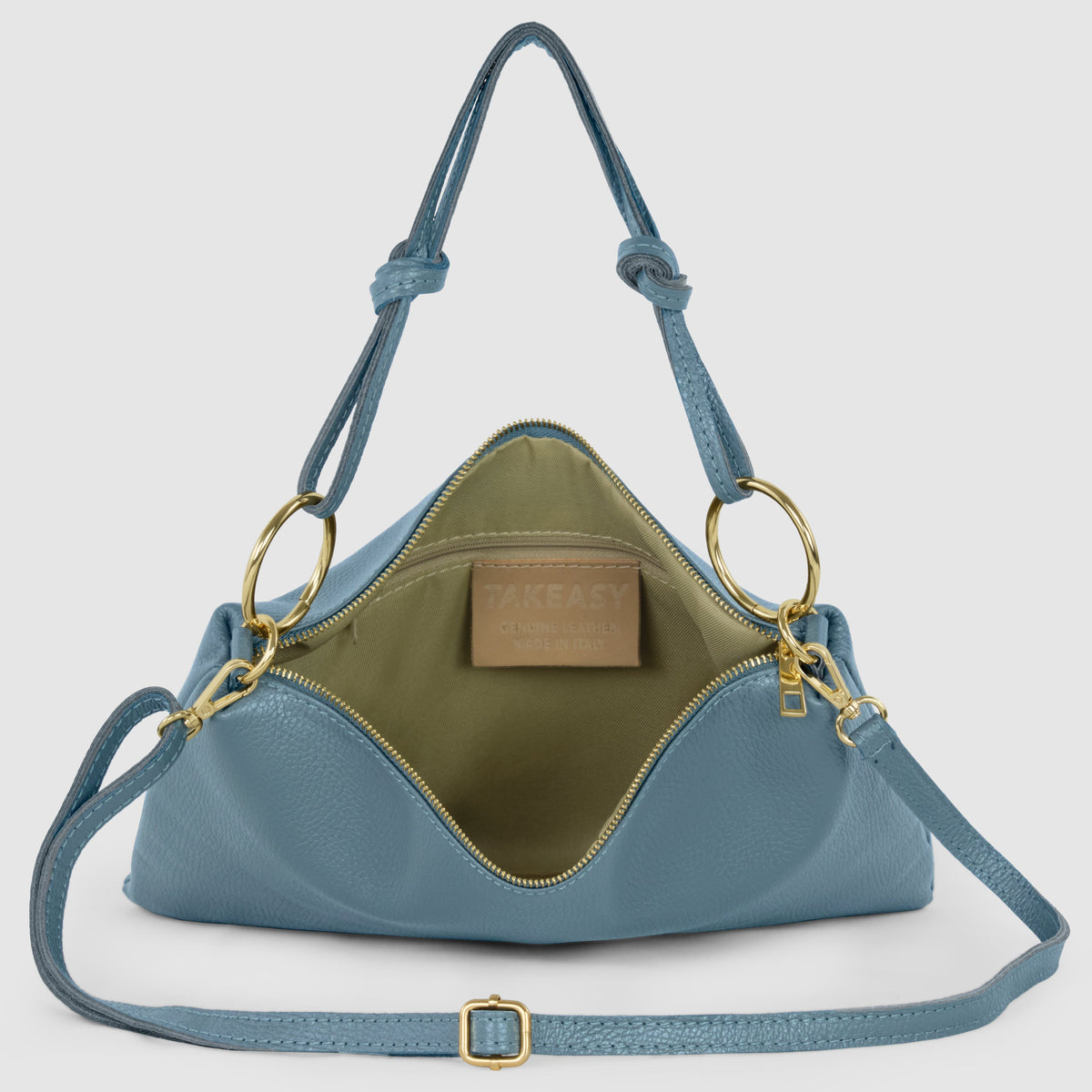 Livorno Italian Full-Grain Leather Shoulder & Crossbody Bag
