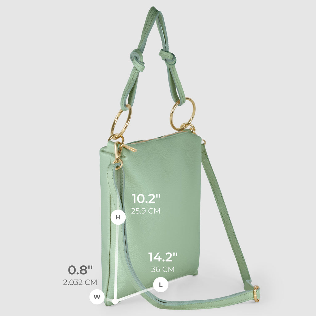Livorno Italian Full-Grain Leather Shoulder & Crossbody Bag