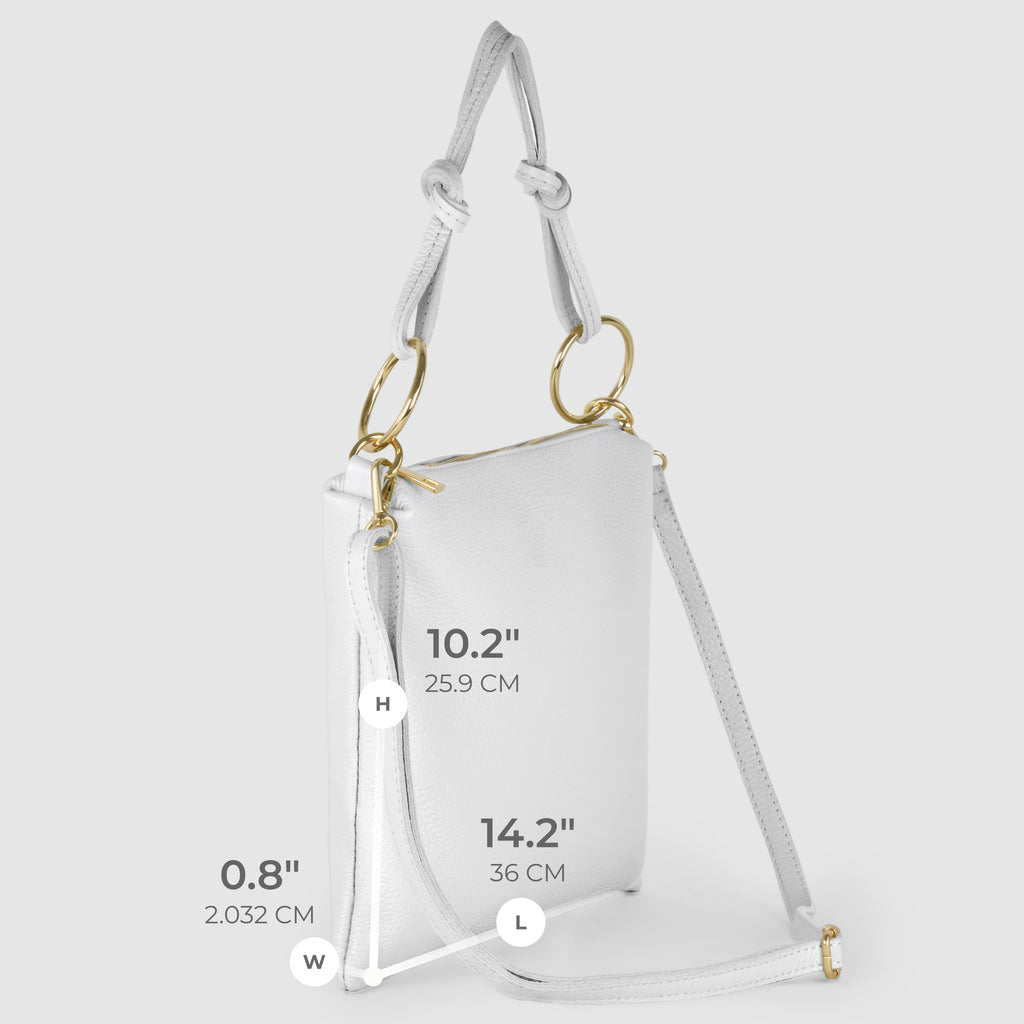Livorno Italian Full-Grain Leather Shoulder & Crossbody Bag