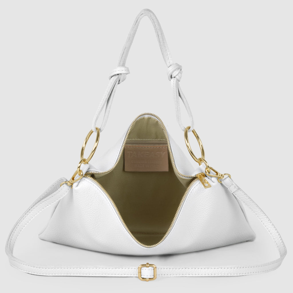 Livorno Italian Full-Grain Leather Shoulder & Crossbody Bag