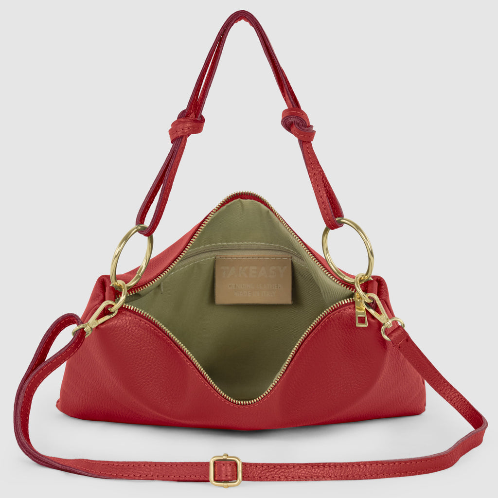 Livorno Italian Full-Grain Leather Shoulder & Crossbody Bag