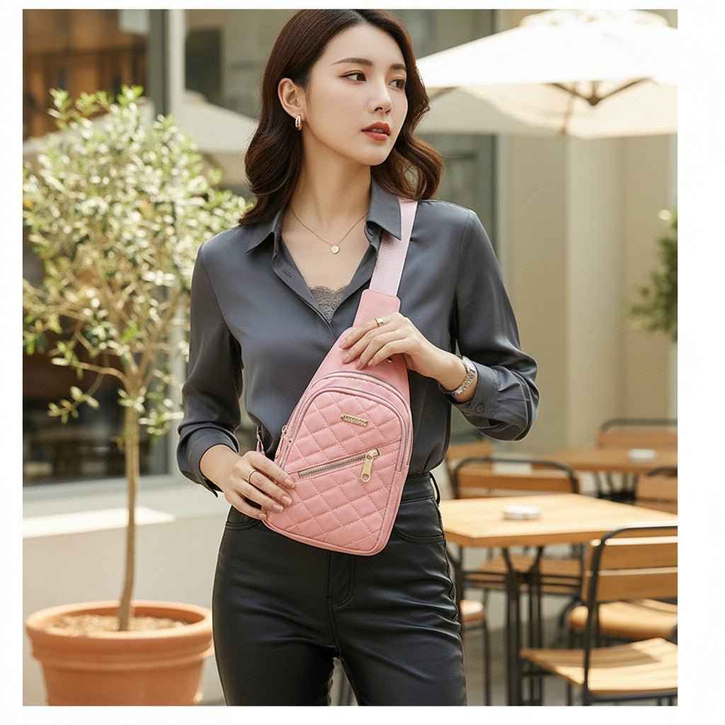 Everyday Water-Resistant Nylon Sling Bag